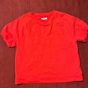 Red hoodie tee